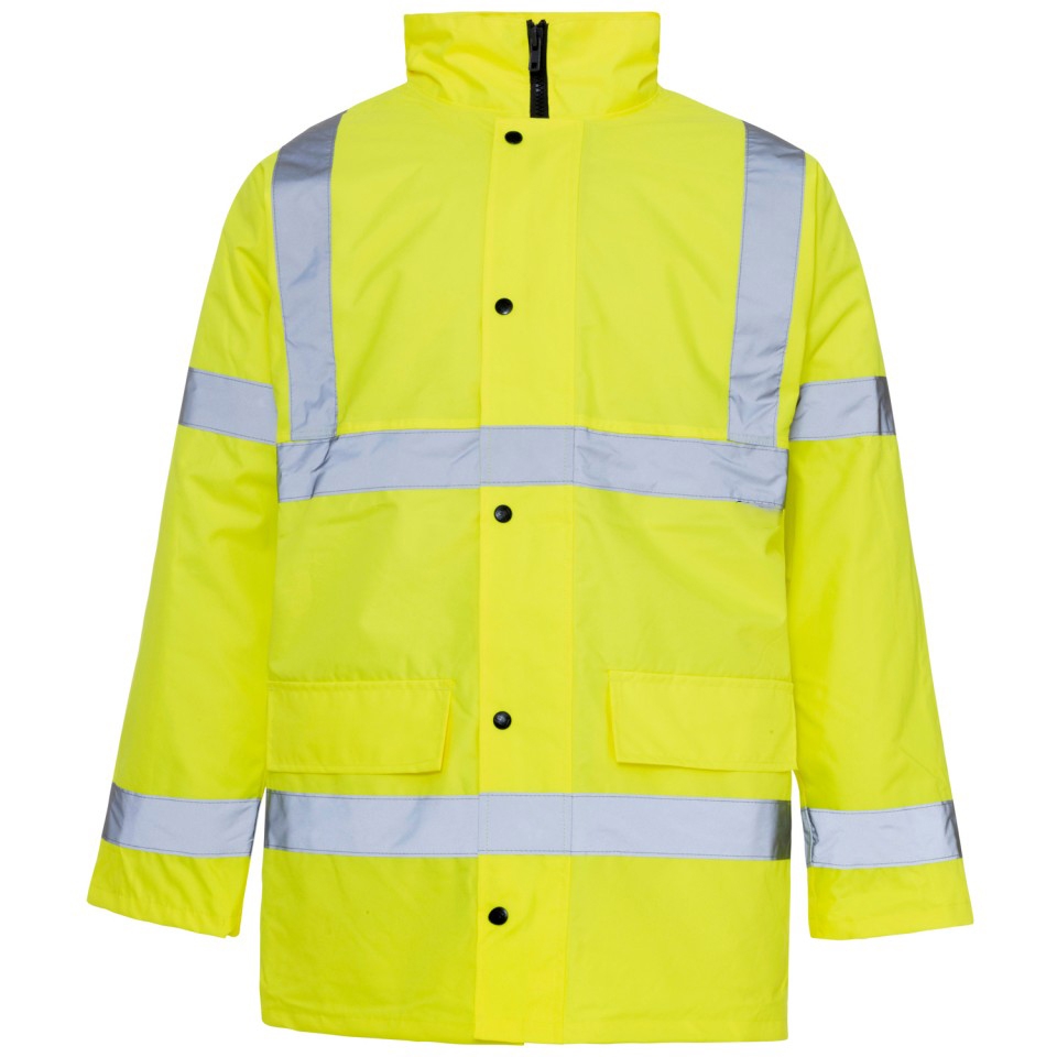Supertouch Yellow Hi High Vis Visibility Breathable PU Waterproof Trousers Pants
